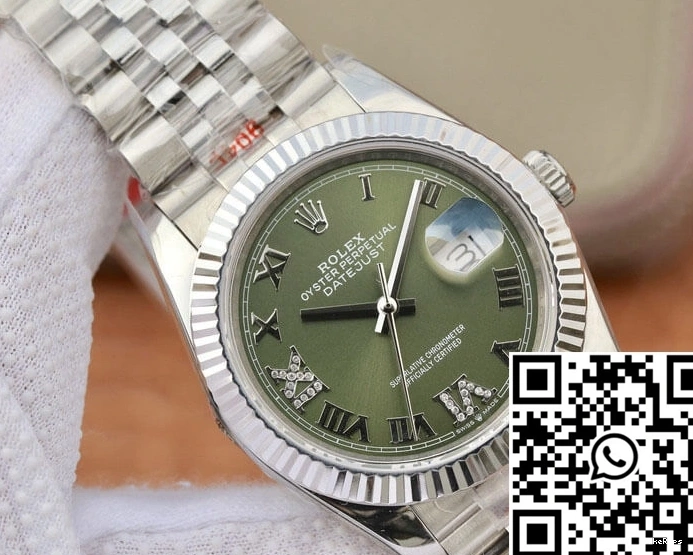 Green Rolex GM 36MM Factory Dial Datejust 1123